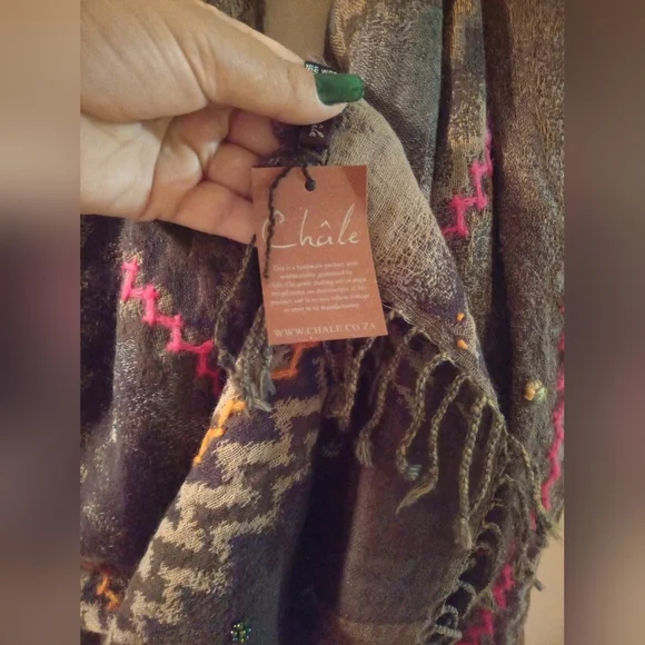 Châle-chale made in a India - Picture 3 of 6